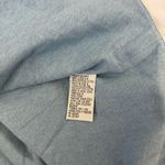 Talbots Vintage Linen Blend Vest Blue Floral Embroidered Button Western 90’s Top Photo 3