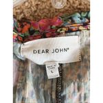 Dear John  Colorful Allover Floral Flower Vneck Blouse Shirt Top Womens Large Photo 3