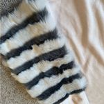 ZARA Blush Ls Crewneck Sweatshirt With Faux Fur Sleeves Oversized Small/medium Photo 2