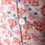 Jane and Delancey Ditsy Floral Short Sleeve Button-Up Front Tie Top Size Medium Photo 3