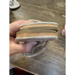 Free People Hadden Sandal Silver Metallic Suede Upper Size 6.5 Summer Resort Photo 4