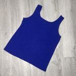 Chico's Private Edition By  Royal Blue Tank Top Soft Size 2 Sleeveless Shirt Photo 2