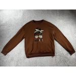 SheIn Mom Life Sweatshirt Women Medium Oversized Graphic Cozy Cheetah‎ Pullover Photo 1