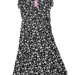 Adore Me Nadia Midi Dress in Black Floral, Size 1X Photo 0