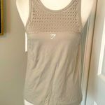Gymshark Super Cute Tan Textured Workout Tank Top Photo 0