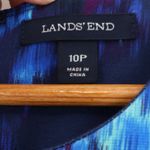 Lands' End Floral Dress Womens Church Business Casual Office Pockets Size 10P Photo 2