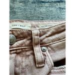 Cleo + Wolf Peach Distressed High Rise Straight Jeans Women's 25 x 27 Pink Photo 3