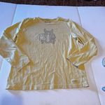 Life is Good Life Is‎ Good yellow horse long sleeve t-shirt graphic women size medium M Photo 2