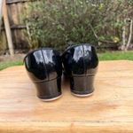Capezio Danshuz Black Patent Leather Tap Shoes Size 7.5 Photo 4