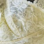 Free People Intimately Galloon Bralette Bra Medium Floral Lace Racerback Yellow Photo 3