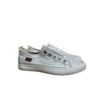 Blowfish Malibu Play Metallic Silver Slip On Sneakers Size 5 Distressed Style Photo 1