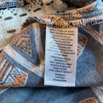 Melrose and Market  boho peplum tank w/tribal print, crochet details & chest cutout Photo 5