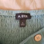 A Byer A. BYER Womens Dress Size XL Ruffle Smocked Mini CoastalCow Girl Cottagecore Photo 8