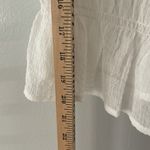 ASTR The Label Bubble Sleeve Smocked Top White Size Small Photo 5