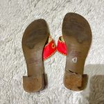 Apostrophe  Women’s Jaclyn Thong Sandals Coral Genuine Leather size 7 Photo 8