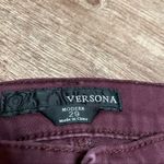 Versona Maroon Modern Fit Skinny Jeans Photo 2