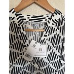 Mary Square Krista Dress Size Small Read Between The Lines Viscose White Black Photo 1