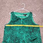 Dana Buchman  Green Leopard Cheetah Animal Print‎ Mini Dress Size Large Photo 6