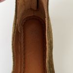 Frye Carson Ankle Strap Leather Suede Rustic Ballet Flats Green Size Women’s 7 Photo 6