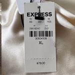 EXPRESS NWT Ivory Satin Draped
Shoulder Top Size XL Retail $79.00 Photo 7