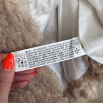 Endless Rose Boho Sherpa Teddy Cream Tan Jacket with Coin Accent Size Large NWT Photo 6