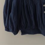 Free People We The Free Dancing Till Dawn Smocked Off-the-Shoulder Top cropped S Photo 4