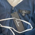 Lulus NWT  Thoughts of Hue Navy Blue Surplice Maxi Dress XS Photo 6