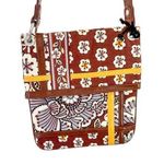 Vera Bradley Retired Purse Flipster Crossbody Bag Slate Blooms Photo 0