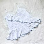 Sugar Lips Eyelet White Peplum Blouse Photo 0