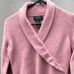 Ralph Lauren LAUREN  Lambswool Soft Pink Sweater Rabbit Hair Blend Pullover Sz MP Photo 2