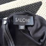 SALONI Black Opal Draped Front Mini Dress Size 10 Photo 6