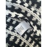 Apt. 9 Women’s  Cardigan Size Large Black White Textured Wool Stitch Flyaway Front Photo 3