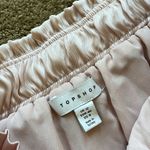 Topshop  pretty silky pink crushed pleated satin skirt Photo 6