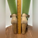 Splendid  Jimmy Open Crisscross 4” Mushroom Ankle Strap Wooden Block Heel Photo 4