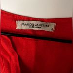 Francesca Bettini Italy women red linen tiered shirt sleeve dress S Photo 2