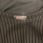 PINK - Victoria's Secret  Black Ribbed One Piece With Cutout Sides Swimsuit Photo 2