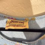 Vintage Studio Ease Denim Floral Dress Blue Photo 4