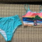Disney ‎ Women’s Minnie High Rise Tankini medium vacation cruise travel Photo 0