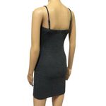 Heart & Hips  Ribbed Heathered Charcoal Spaghetti Strap Bodycon Dress Juniors M Photo 5