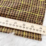 ZARA  Wide Leg Pants Women Small Yellow Brown Check Plaid Academia Fall Preppy Photo 6