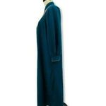 Vintage House Coat Zip Front Velour Robe Long Quilted Satin Small Photo 4