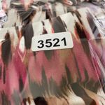 Chico's  Maxi Skirt Sz 3/ XL Elastic Waist Brown Pink White Abstract Rayon Blend‎ Photo 5