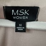 Womens midi Dress blush Pink 1X flutter sleeves MSK Photo 11