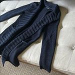 TSE Chunky Navy 100% Cotton Knit Cardigan Size XS Photo 4