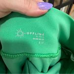 Aerie  pleated tennis skirt skort athletic kelly green pockets high waisted Photo 2