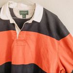 J.Crew ALWAYS Rust/Navy Long Sleeve Crop Polo. Size XL Photo 0