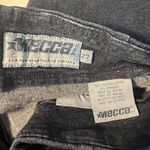 VTG MECCA Womens 27 Dark Blue Denim Front Slit Streetwear Grunge Pencil Skirt Size M Photo 1