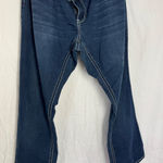Love Indigo Women's Size 16 Blue Denim Embellished Pocket Bootcut Jeans Photo 0