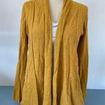 ZARA  Womens open front cardigan  mustard yellow size L Photo 0