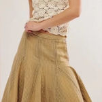 Free People NWT  Candace Midi Skirt Striped Flowy Boho Photo 0